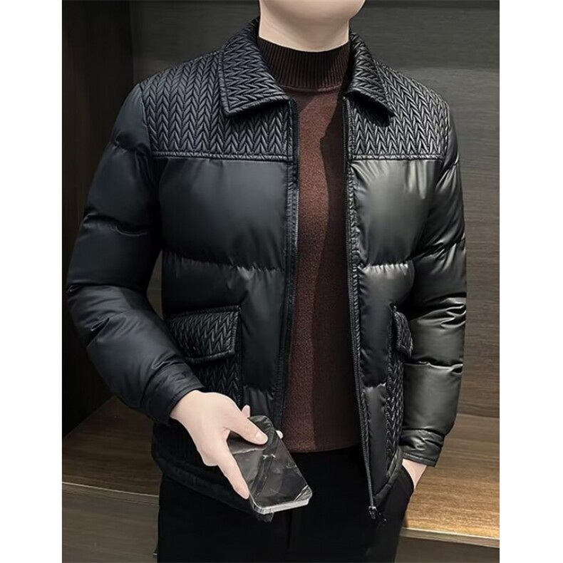 冬季翻领棉衣外套保暖拼接麦穗休闲棉夹克痞帅棉服男M618,男装夹克,星座1116A（原606A-3）