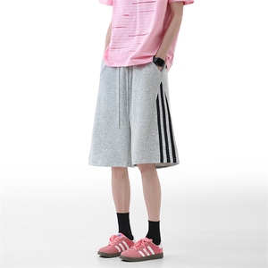 主推现货~夏季华棉三条杠运动短裤A537特P35控58图片