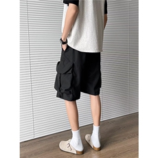 工装短裤男女韩版潮流大口袋个性百搭2025夏季ins五分裤K6185-P29，男装休闲裤，星座412-3