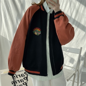 棒球领潮流鳄鱼水洗长袖休闲夹克 JK97/P90图片