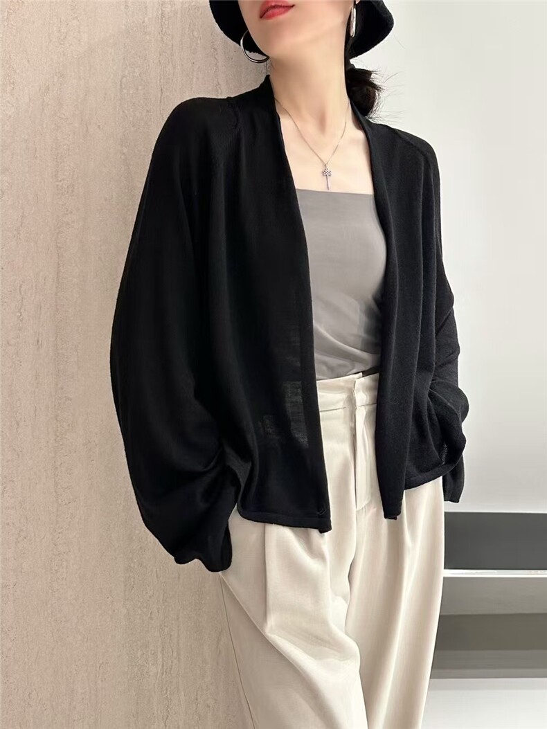 2025年秋季新款针织女士开衫时尚休闲通勤百搭,女装羊毛衫,琳尚羊绒
