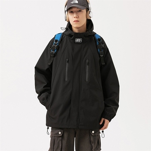 JK812 -P65新款现货户外连帽夹克男 冲锋衣外套图片