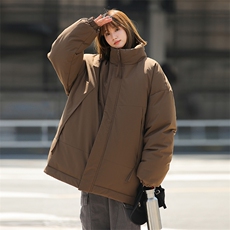现货美式高街休闲夹克冬季立领纯色三防户外工装加厚棉服外套，男装夹克，电商A443