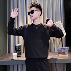 WY69932加绒P6898店主风小伙风休闲痞帅潮流卫衣，男装卫衣，电商B340