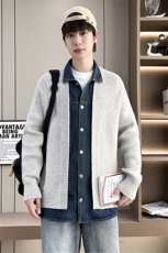 【直播】8724-P802025年秋季时尚毛衣针织开衫男士宽松长袖，男装针织衫/毛衣，电商A113
