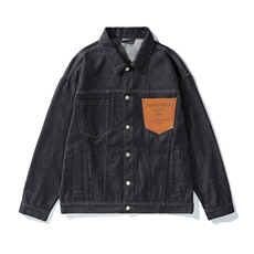 高品质2025新款水洗潮牌微阔牛仔衣男休闲夹克外套，男装工装外套，电商D218A