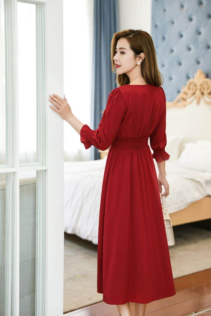 秋装新款连衣裙，女装连衣裙，春依恋