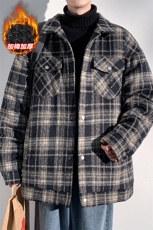 特批P75无差价薄款改冬加棉小香风棉服男潮加厚棉衣外套J606J加棉，男装棉衣，电商A001-1