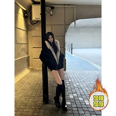 现货高品质美式高街冬季重磅硬挺短款座山雕毛领棉衣男女加厚外套，男装棉衣，电商A486