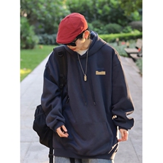 烫花大码340克重磅华棉复合休闲连帽卫衣W4275-P42【特价】，男装卫衣，电商A007