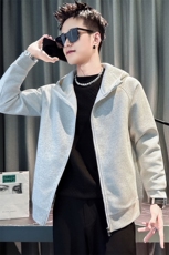 W1918-P78控108男士时尚连帽开衫卫衣外套2025新款春秋季男装上，女装短外套，星座102A（原电商D309-1）