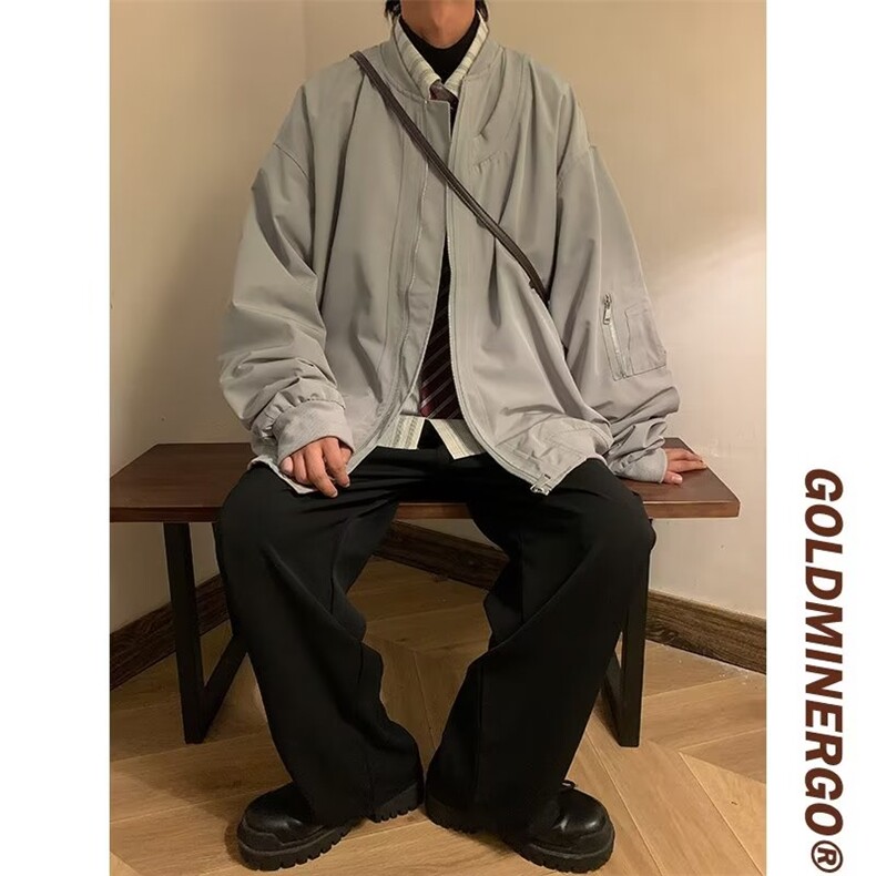 夹克上衣潮ins设计感小众休闲棒球服2025新款美式复古外套男春秋,男装夹克,星座1210-1