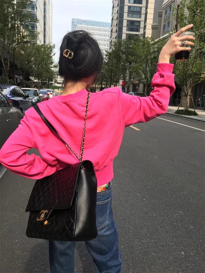 秋款卫衣糖果色。，女装卫衣/绒衫，米高