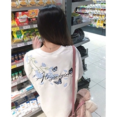 万针全刺绣解构设计260克重磅双纱纯棉高品质美式高街短袖T恤特35，男装T恤，电商A486