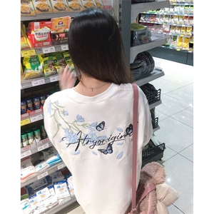 万针全刺绣解构设计260克重磅双纱纯棉高品质美式高街短袖T恤特35图片