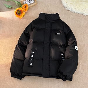 2025  立领皮标棉衣棉服小牛津防水面料拼接棉袄面包服  1609-P75图片
