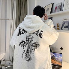 直播品质360克重磅美式印花卫衣Y219特P35同步供应华棉P45特，男装卫衣，电商A486