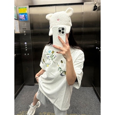 花卉刺绣纯棉短袖ZX0186-P35，男装T恤，星座313A(原308A-2)