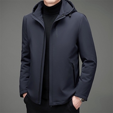 2023冬装新款中老年羽绒服男长款休闲白鸭绒外套MNSAY7055-P270，男装羽绒服，电商B212（原钱塘6029）