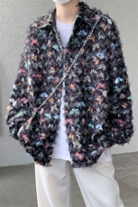 CS10051-特批40无差价控78新款长袖重工艺流苏蝴蝶情侣花衬衫男，男装衬衫，电商A059