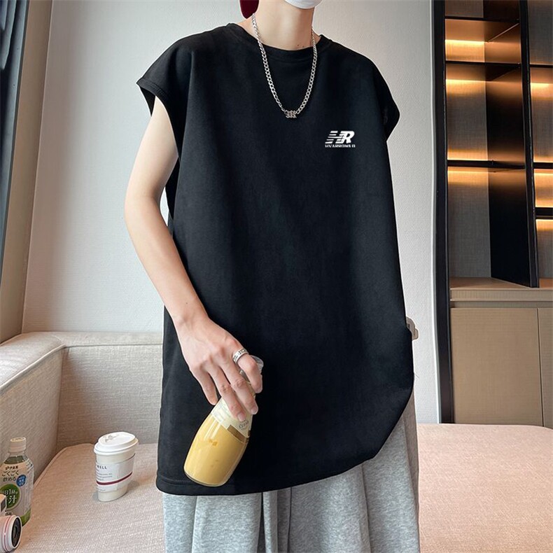 可设48小时发货支持抖音得物来样二开240克重磅美式麂皮绒背心t恤，男装T恤，电商A486