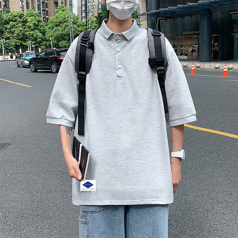 PL57061-P35翻领短袖polo衫男大码胖子半袖t恤男有领保罗衫模特,男装Polo衫,电商A040