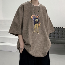 风复古亚麻短袖男棉麻t恤男半袖ZT71419-P35，男装T恤，电商A040