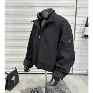 男装2026春季飞行服夹克春装大码clean fit宽松拉链外套S381-特88图片