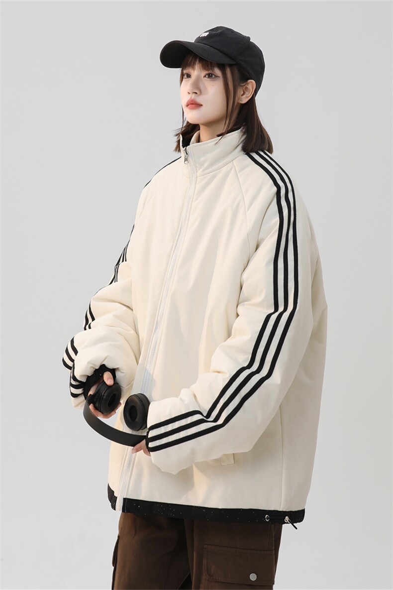 MY189/P95双面穿棉服冬季新款两面穿满天星棉衣宽松百搭加厚棉袄,女装棉衣/棉服,电商基地A050