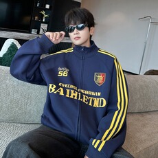 美式卫衣外套男初秋2024秋冬新款宽松春秋翻领开衫WY73/P50，女装短外套，星座506