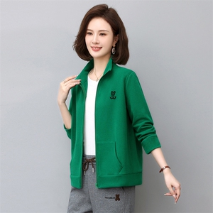 2023年秋季新款潮韩版休闲百搭立领短外套宽松显瘦拉链棒球服拉链图片