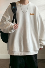 圆领卫衣男大码加厚加绒长袖t恤男S6293-P28，男装卫衣，电商A040