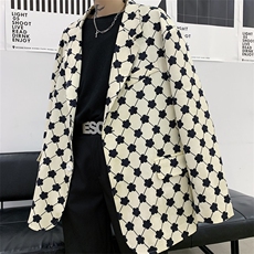 山本暗黑风男装小西服潮流帅气花朵西装外套潮A452，男装西服，电商A452