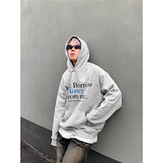 美式复古字母印花卫衣男秋冬新款百搭连帽百搭上衣潮YYW16-P70，男装卫衣，星座208-5