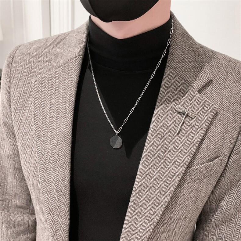 秋冬社会小伙皮衣夹克西装单西修身西服A236-XZ-190-P155,男装夹克,电商A236