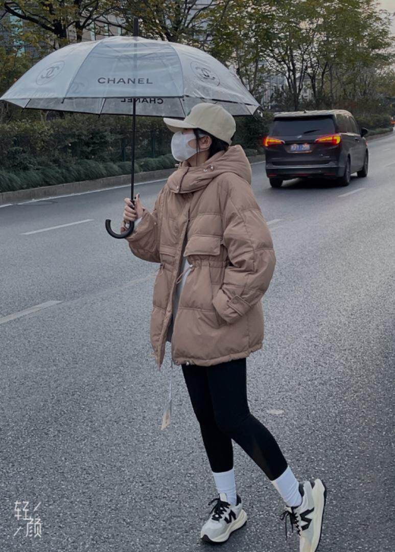 韩版收腰版羽绒服，女装羽绒服，玩美