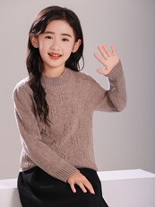 儿童校园风版型好保暖时尚衫，童装儿童羊毛衫，拓晨羊绒