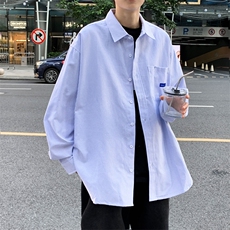 A984-P38日系潮牌ins宽松衬衣外套小清新百搭条纹长袖衬衫男士，男装衬衫，星座512-6