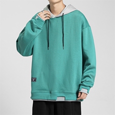 春秋季连帽卫衣慵懒风宽松休闲百搭街头风潮流卫衣VE5604-P35，男装卫衣，星座717