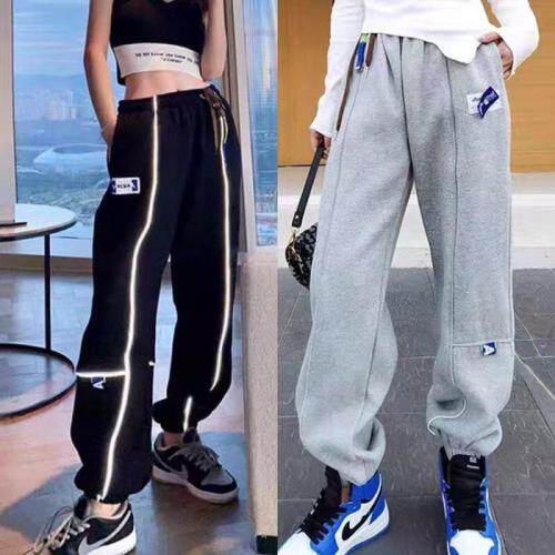 现货反光卫裤，女装休闲裤，衣尚怡