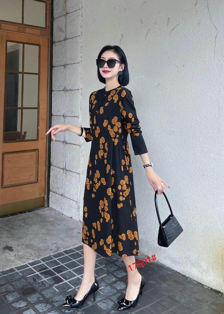 貂绒连衣裙，女装连衣裙，禾瓷