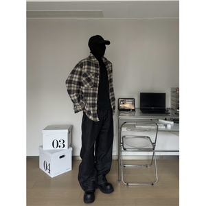 高质量美式翻遍阔腿牛仔裤ZK0243-P55图片