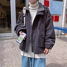 美式休闲羊羔绒棉衣外套男冬季加厚保暖棉服，男装棉衣，星座506A