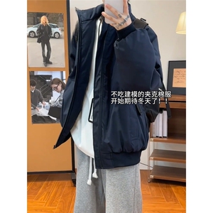 AA1822 P70藏青色飞行员夹克棉服男秋冬立领美式工装外套图片