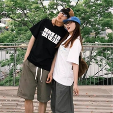 万针全刺绣工艺抖音得物高品质260克重磅纯棉双纱美式高街短袖T恤，男装T恤，电商A486