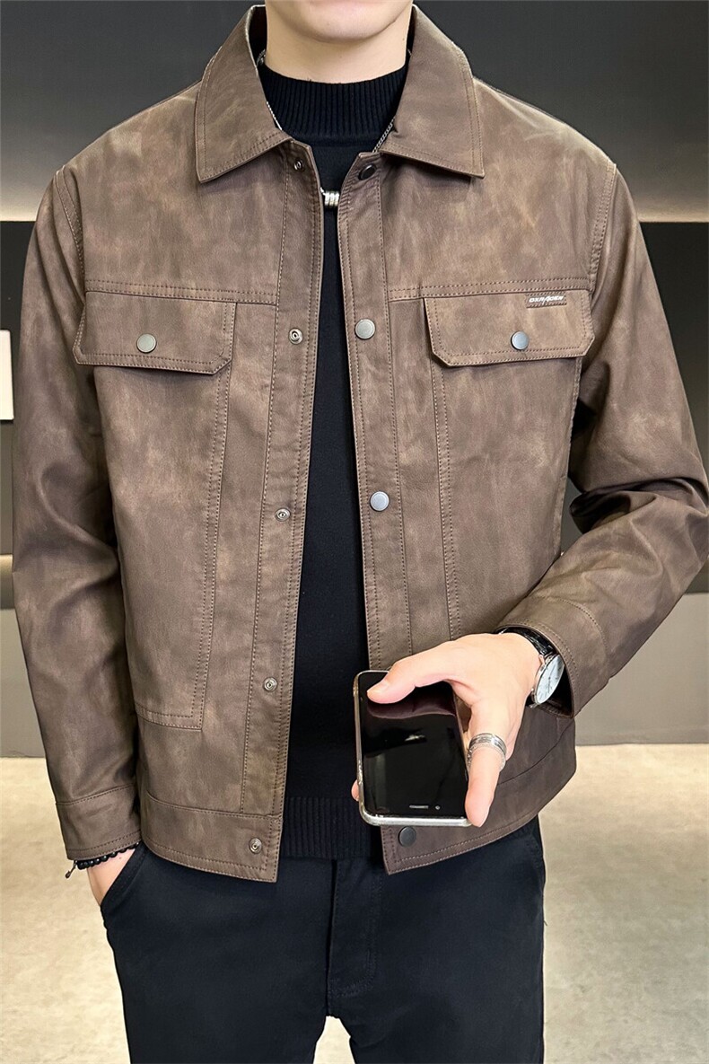 加绒皮衣男冬季外套大货C317-J8880-P145,男装皮衣,电商C317