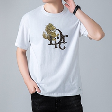 夏季中青年男士商务休闲纯棉短袖打底T恤时尚潮流上衣HD8376-P30，男装T恤，星座1105-3