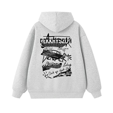 卫衣男连帽春秋季ins港风宽松潮牌字母印花百搭外套2025年新款，女装短外套，星座1210-1