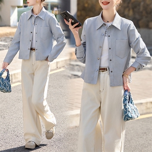 BAO海宁春季薄款皮衣外套女短款年轻时尚百搭仿绵羊皮皮夹克潮,女装皮衣,潮流依族