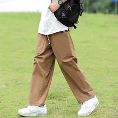 日系休闲裤男潮牌宽松美式复古高街百搭情侣阔腿长裤子WK559-P38，男装休闲裤，星座1008-1